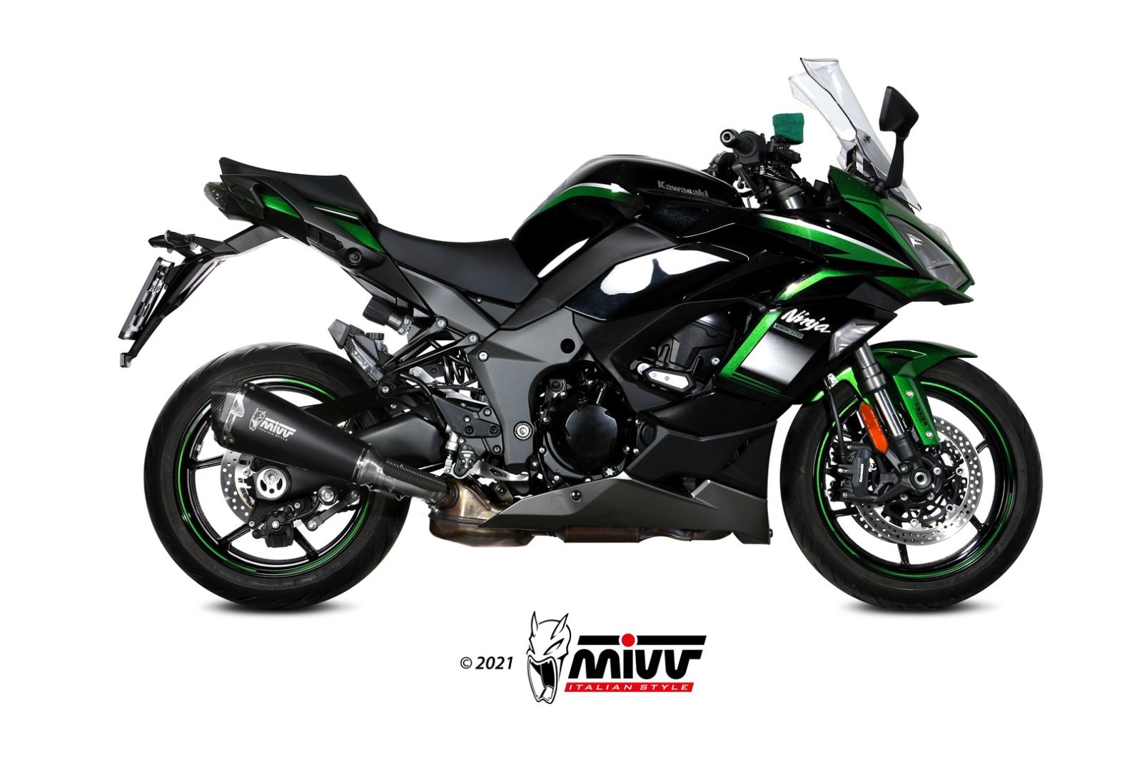 MIVV Delta Race Slip On uitlaat Kawasaki Ninja 1000 SX (2020-2025) BI-1117172001 1