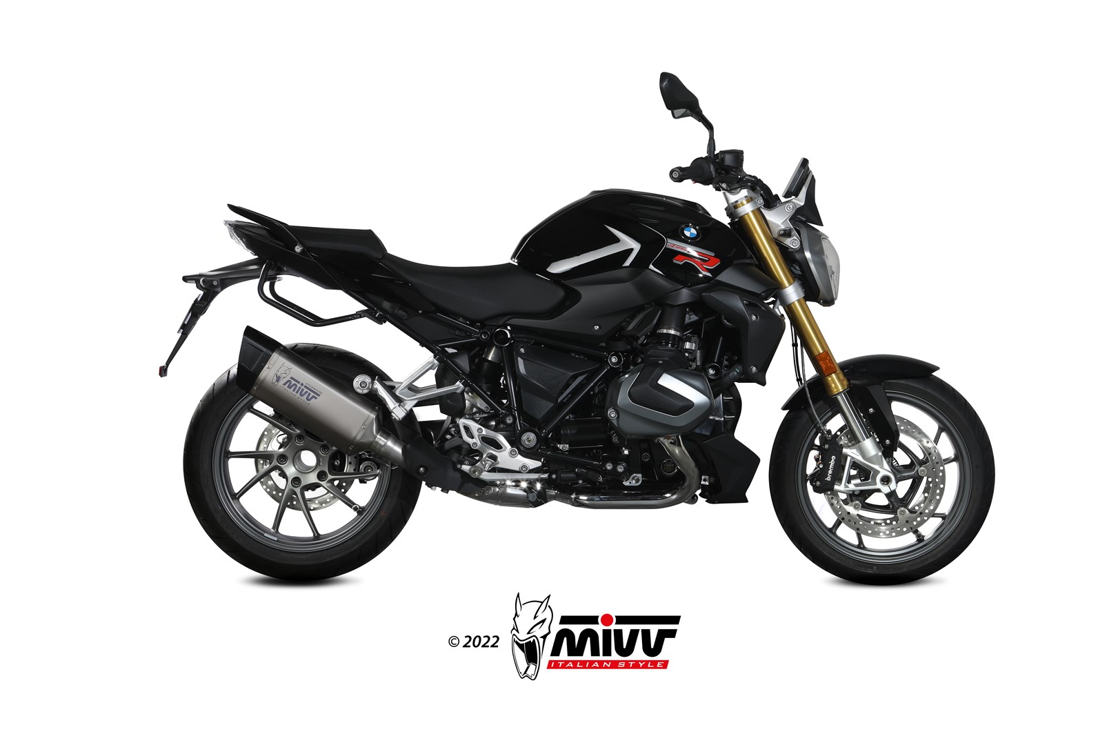 MIVV SR-1 Slip On uitlaat BMW R1250 R / RS (2021-2025) BI-1122084002 1