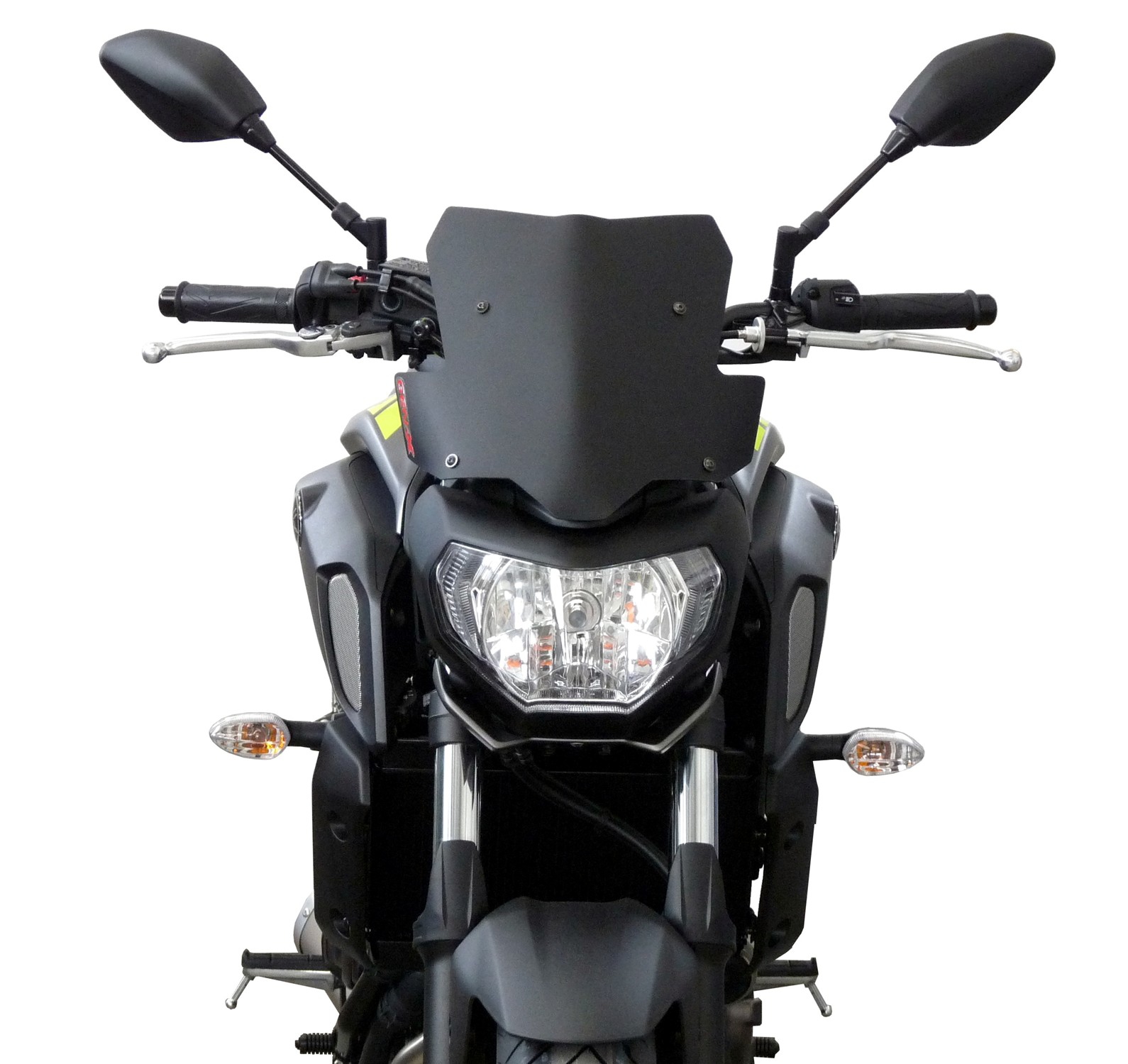 Fabbri windscherm Yamaha MT07 2018-2020 Touring satijn zwart FAYX198/XDX 1