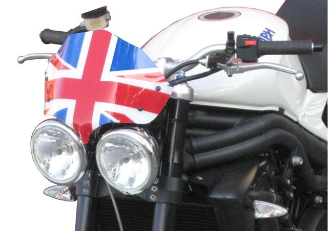 Fabbri windscherm Triumph Speed Triple / Street Triple 2007-2011 Sport satijn zwart FATX089/XDX 1