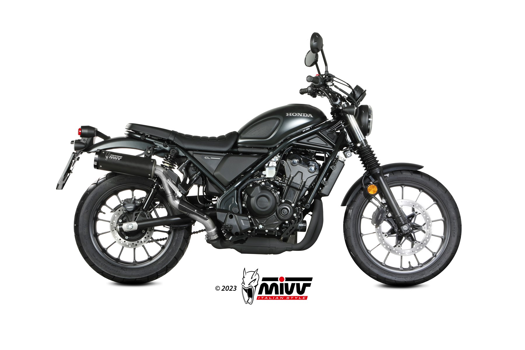MIVV HR-1 Slip On uitlaat Honda CL500 (2023-2025) BI-1125790001 1