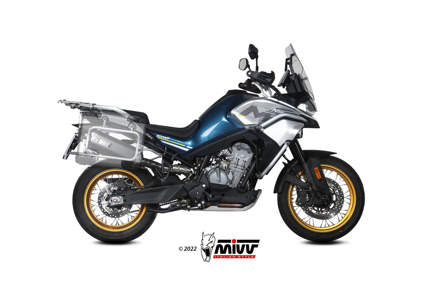 MIVV Speed Edge Slip On uitlaat CFmoto 800 MT Explore / Sport / Touring (2022-) BI-1119417001 3