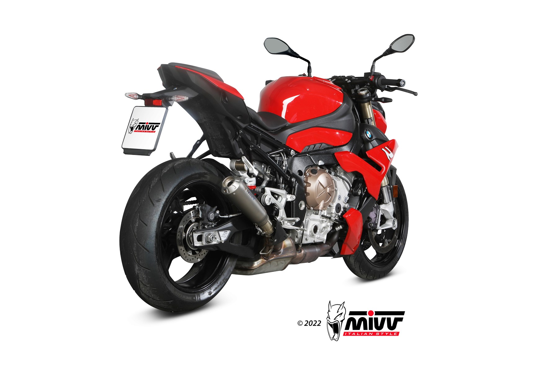 MIVV X-M1 Slip On uitlaat BMW S1000R (2021-) BI-1149527001 2