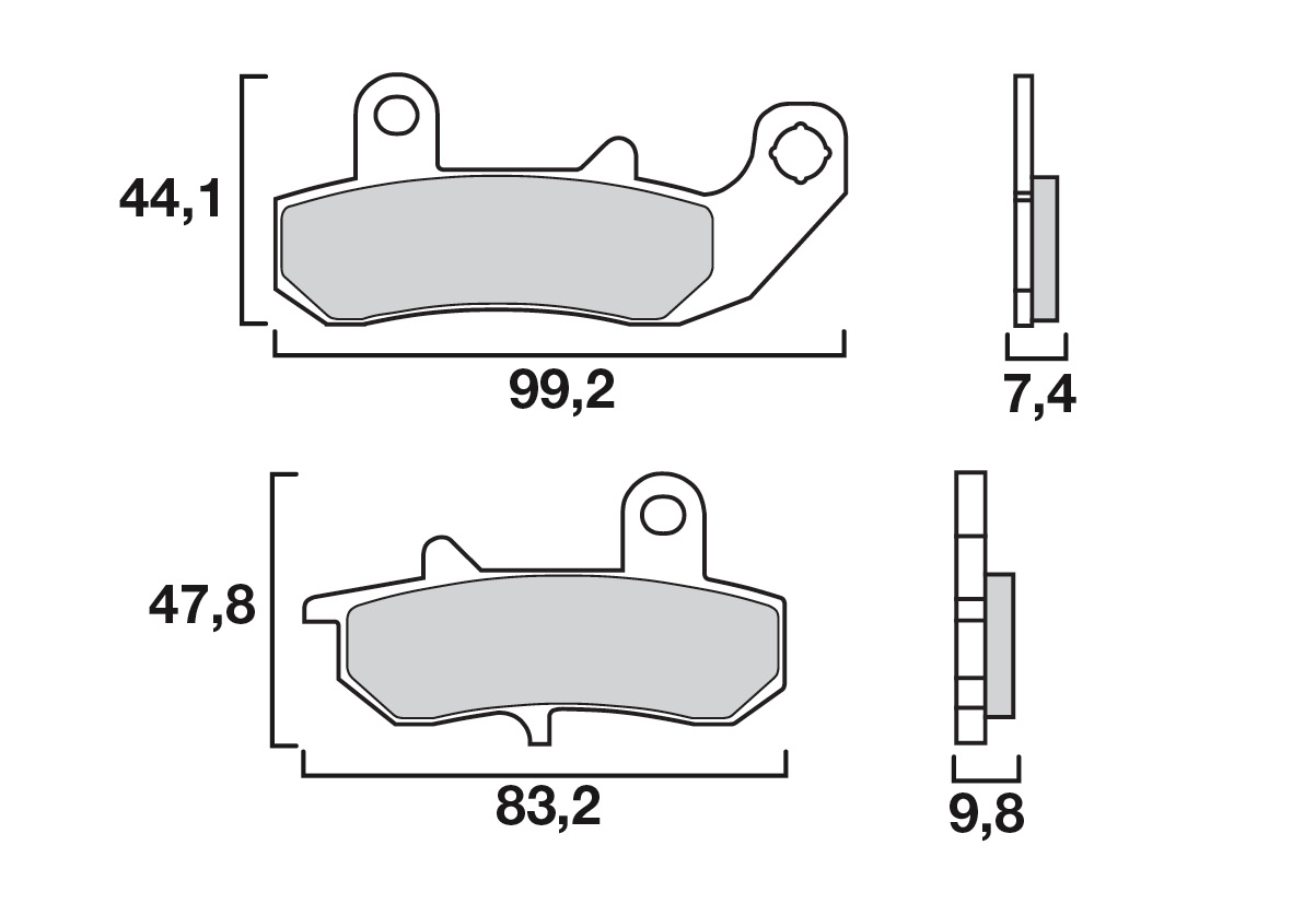 Brembo remblokken