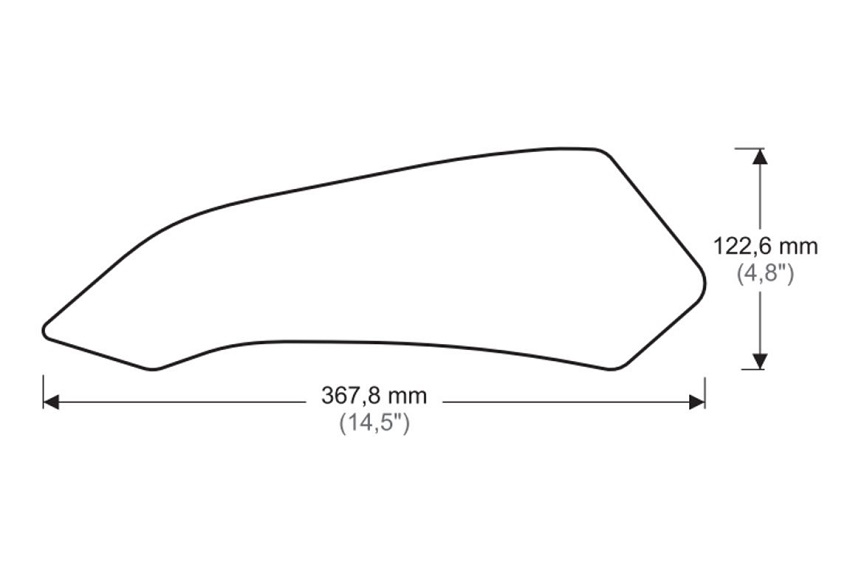 Puig tank Grip Pads Ducati Multistrada 1200 Enduro / Pro 2016-2019