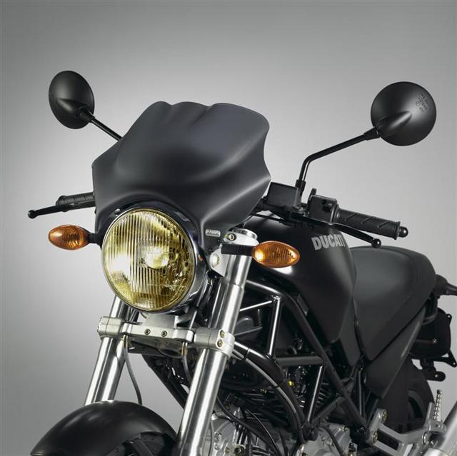 Fabbri universeel motor windscherm naked cafe racer 3000, dark smoke