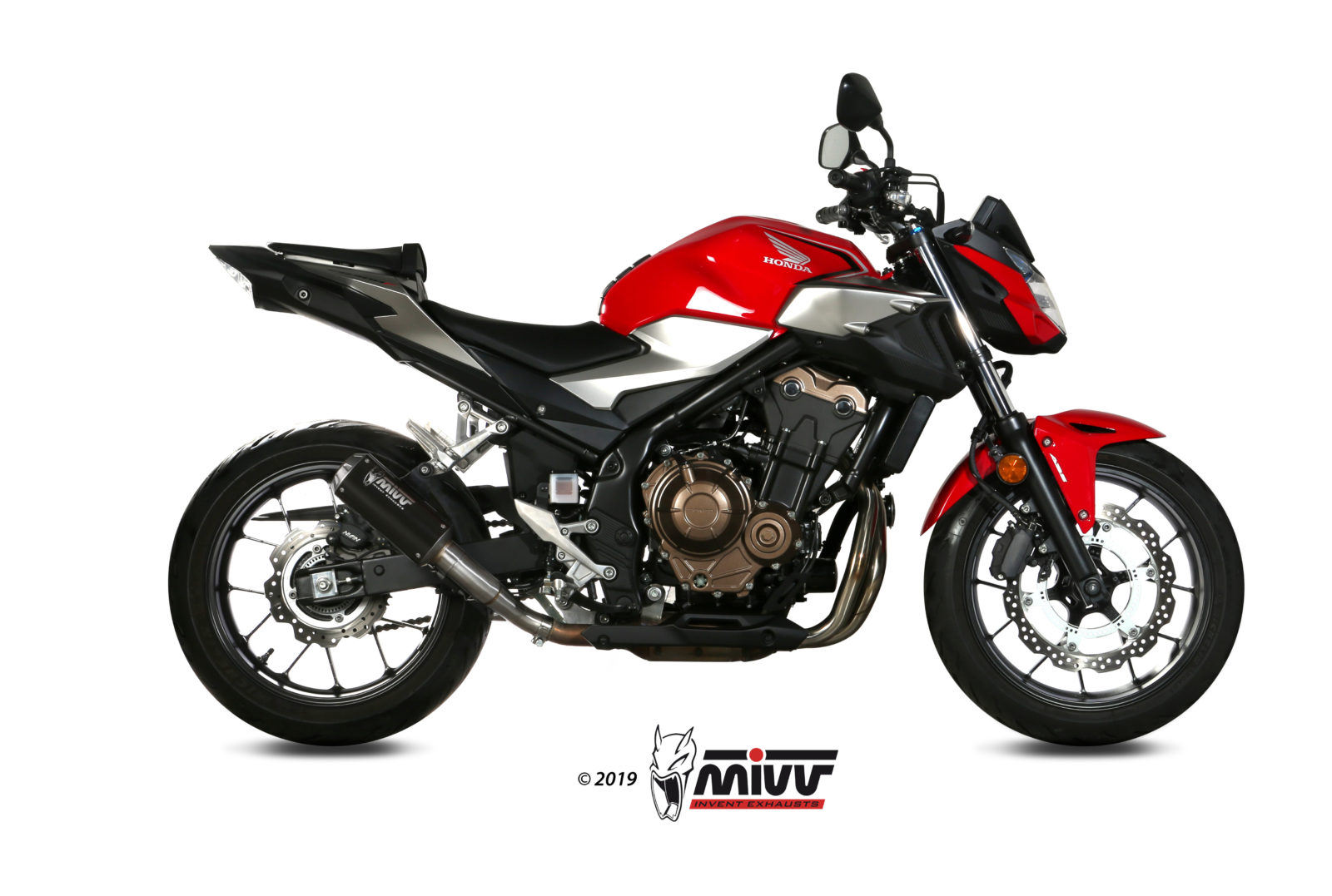 MIVV MK3 Slip On uitlaat Honda CB500F ABS (2019-2024) BI-1101637 1