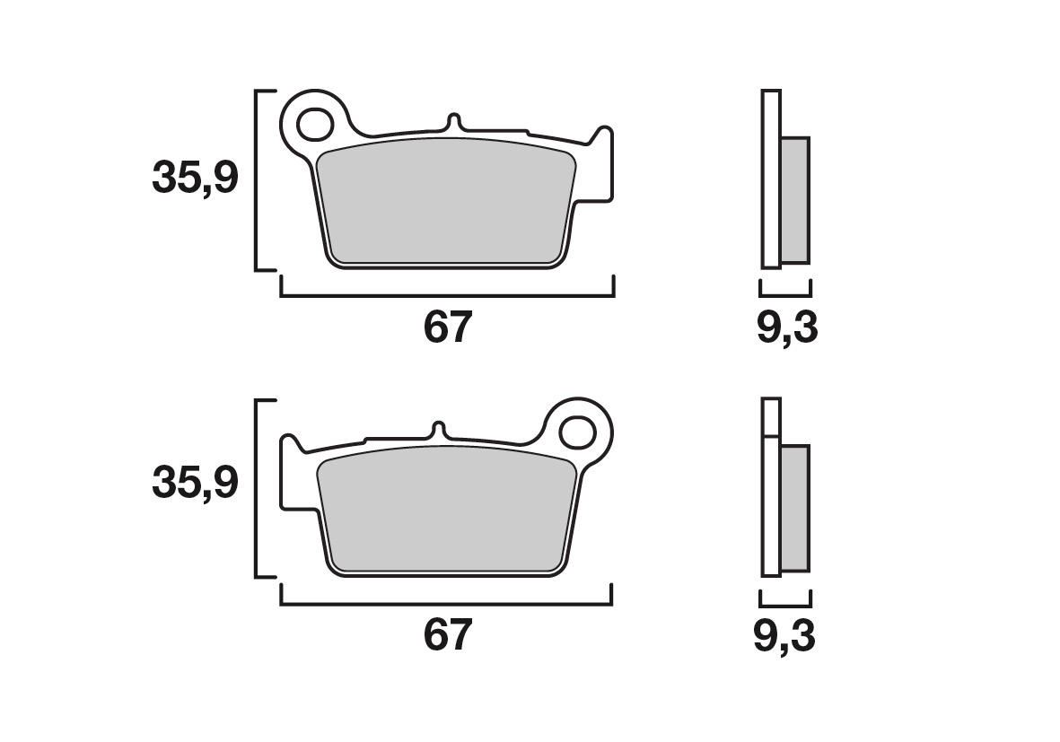 Brembo remblokken