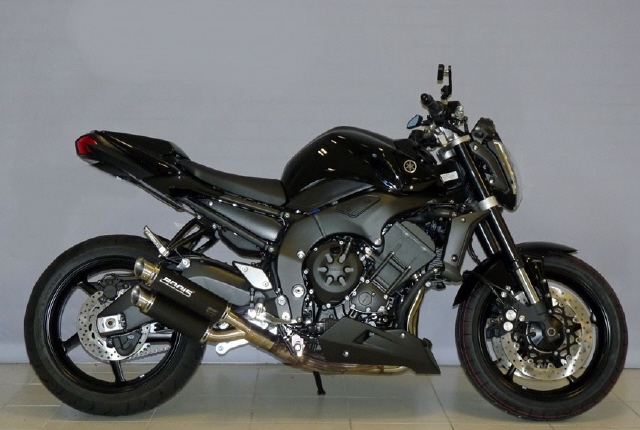 Uitlaat Yamaha FZ1 Fazer 2006-2015 Bodis GPX2 zwart