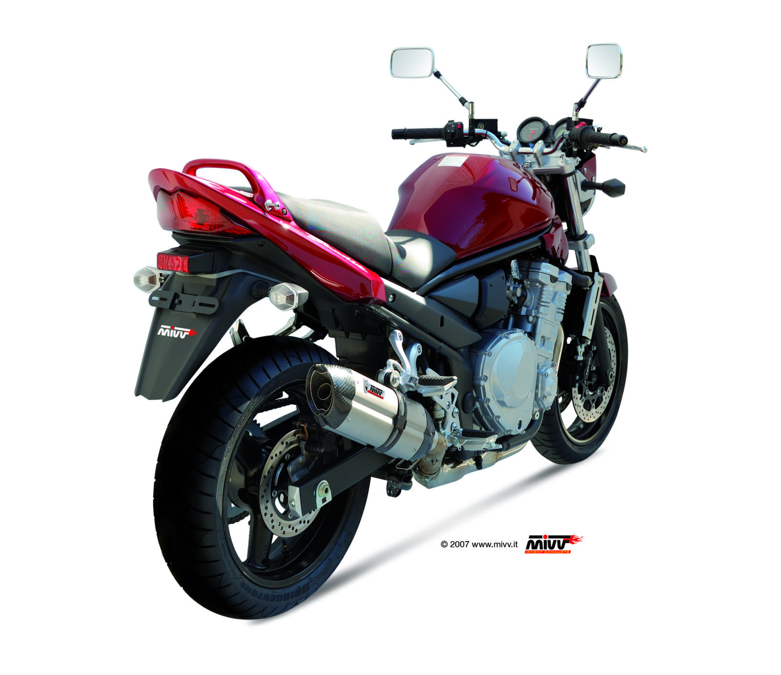 MIVV Suono Slip On uitlaat Suzuki Bandit 600N / S (2007-2016) BI-1088664002 3