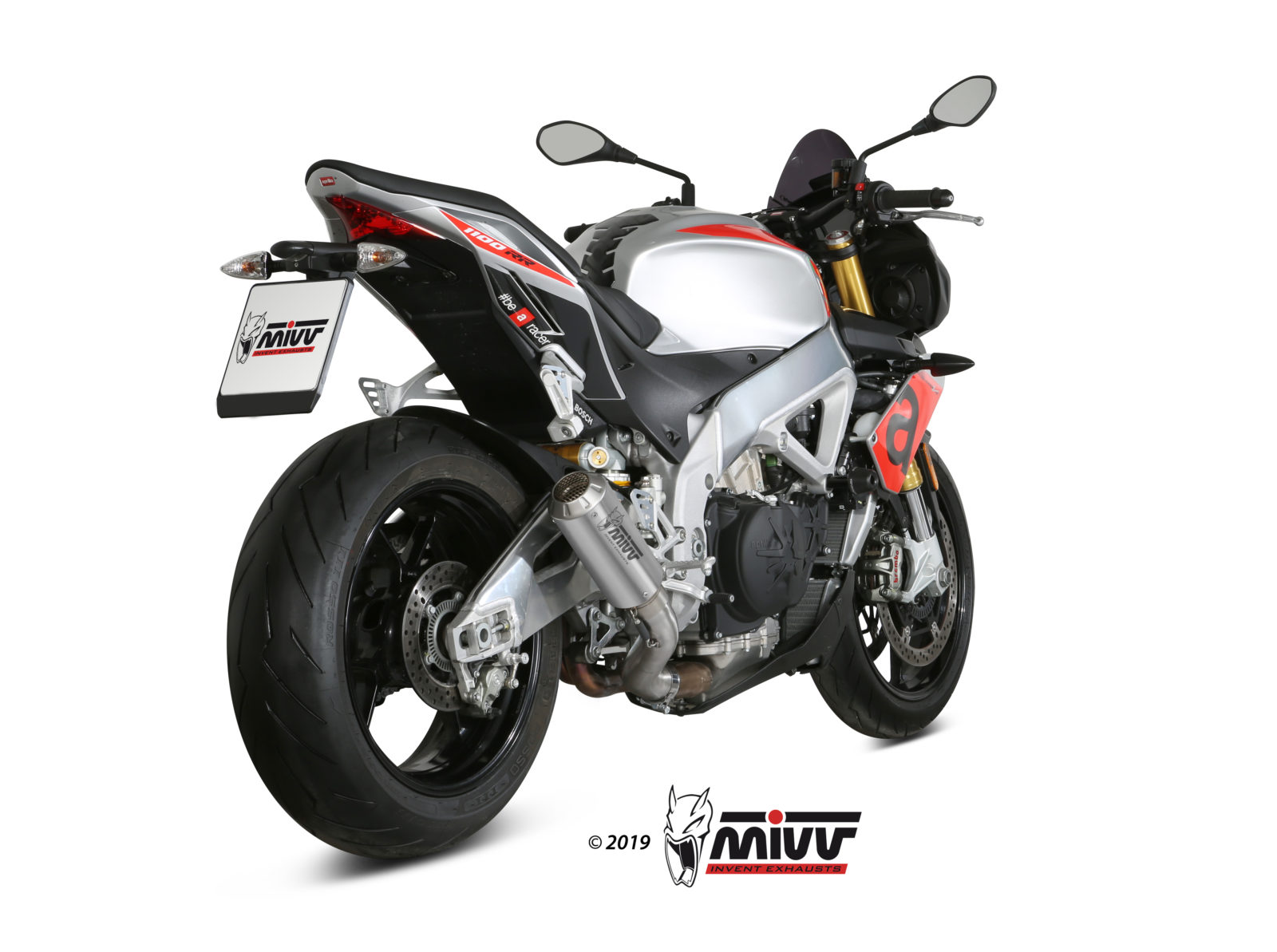 MIVV MK3 Slip On uitlaat Aprilia Tuono V4 1100 Factory / RR (2018-2020) BI-1101638 2