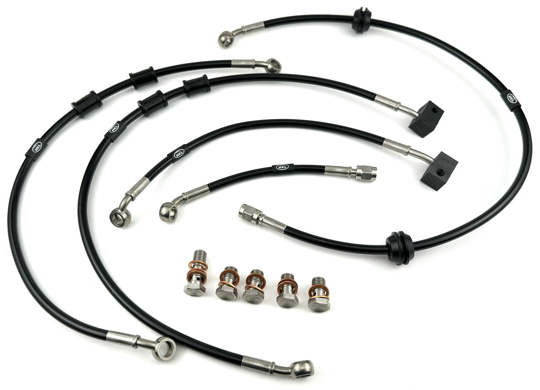 HEL remleidingen Kawasaki Z750 met ABS 2007-2013 HEL remleidingen Kawasaki Z750 met ABS 2007-2013