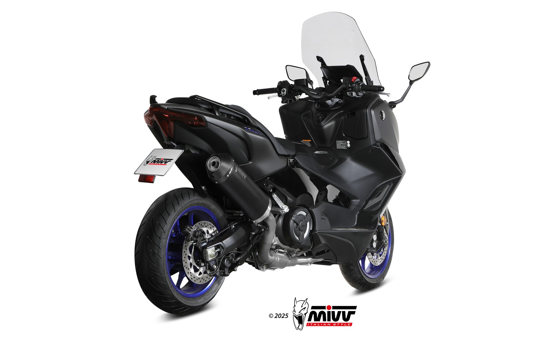 MIVV Oval compleet uitlaatsysteem Yamaha Tmax (2025-) BI-1150007001 2