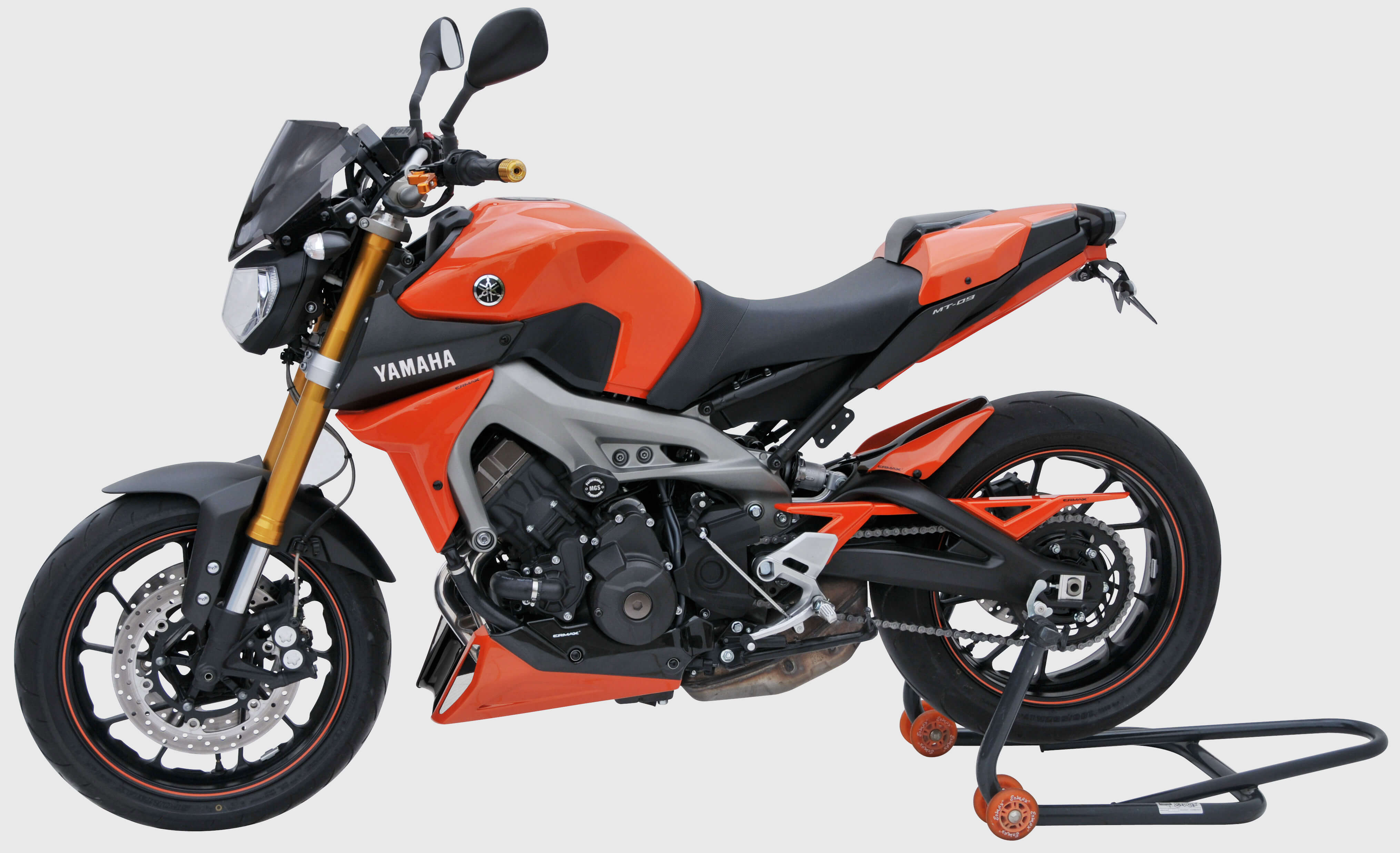 Ermax zijpanelen radiator Yamaha MT09 2013-2016 Ongespoten E760200117 3