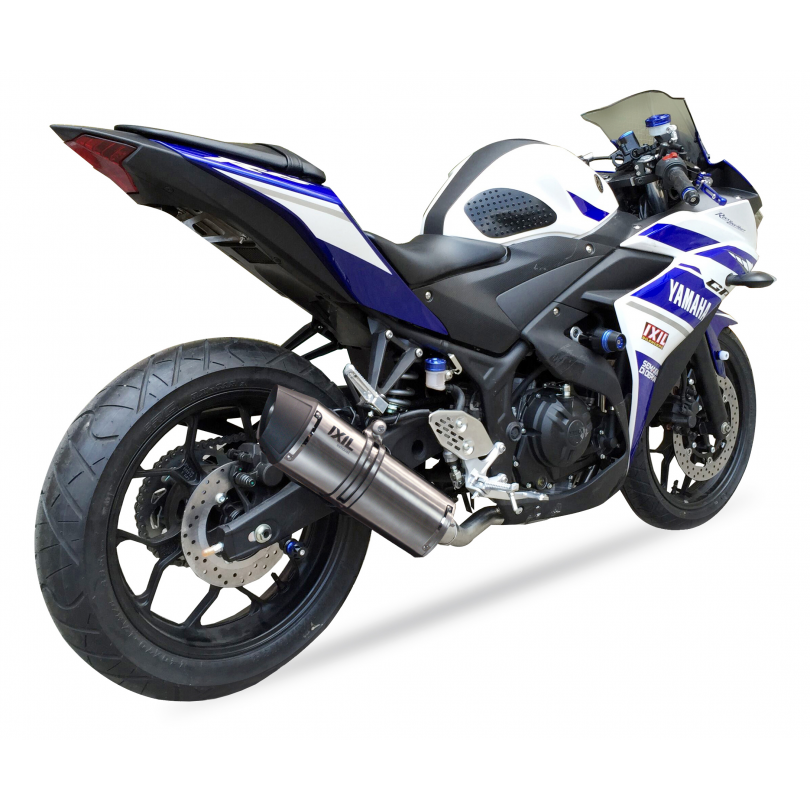 Ixil Hexoval Xtrem Evolution compleet uitlaatsysteem Yamaha MT03 / YZF-R3 BI-1111317 3