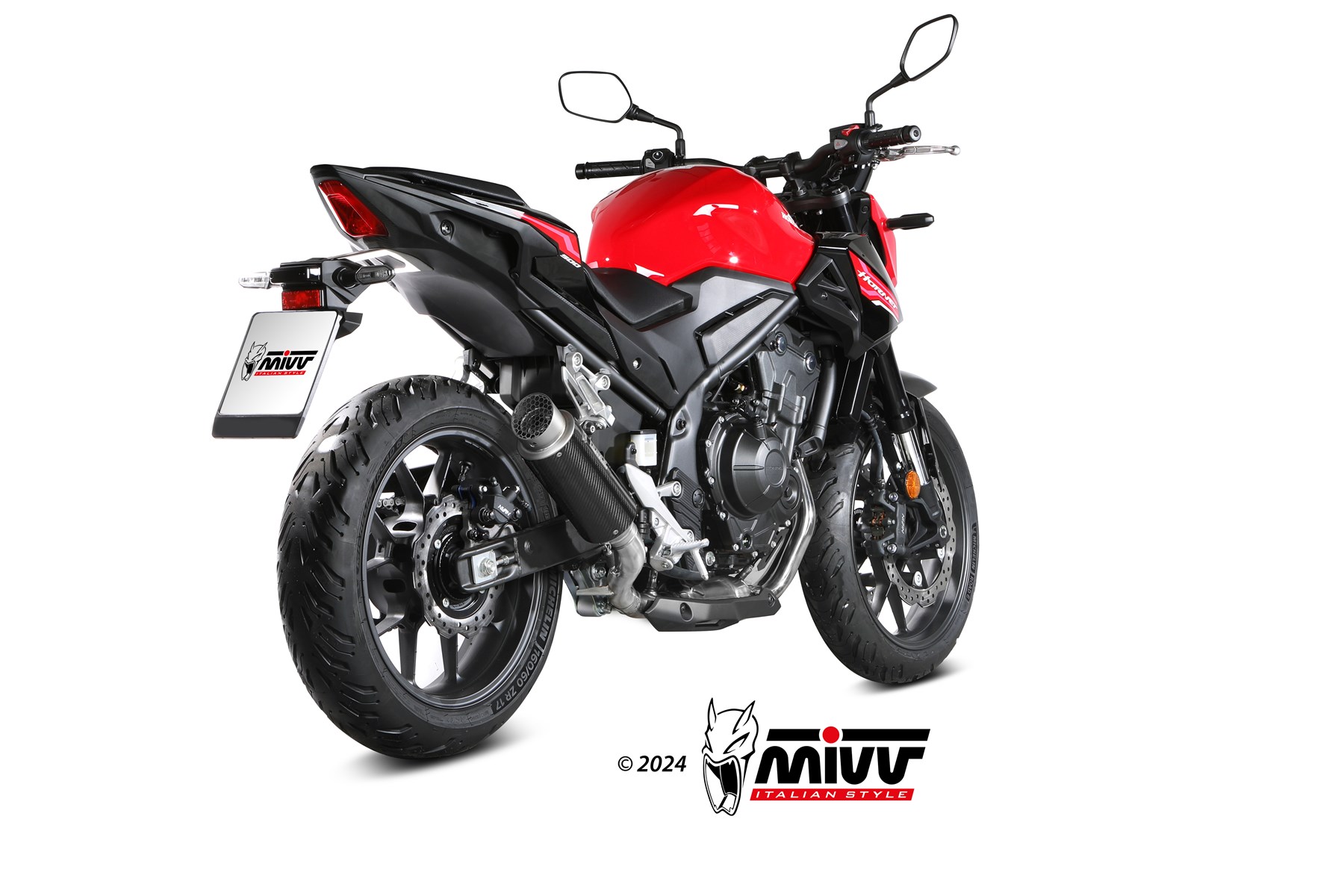 MIVV GP Pro Slip On uitlaat Honda CB500 Hornet / CBR500R (2024-) BI-1129289001 3