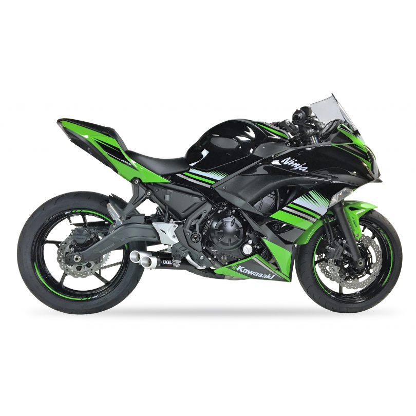 Ixil Dual Hyperlow compleet uitlaatsysteem Kawasaki Z650 / Ninja 650 (2017-2019) BI-1111372 3