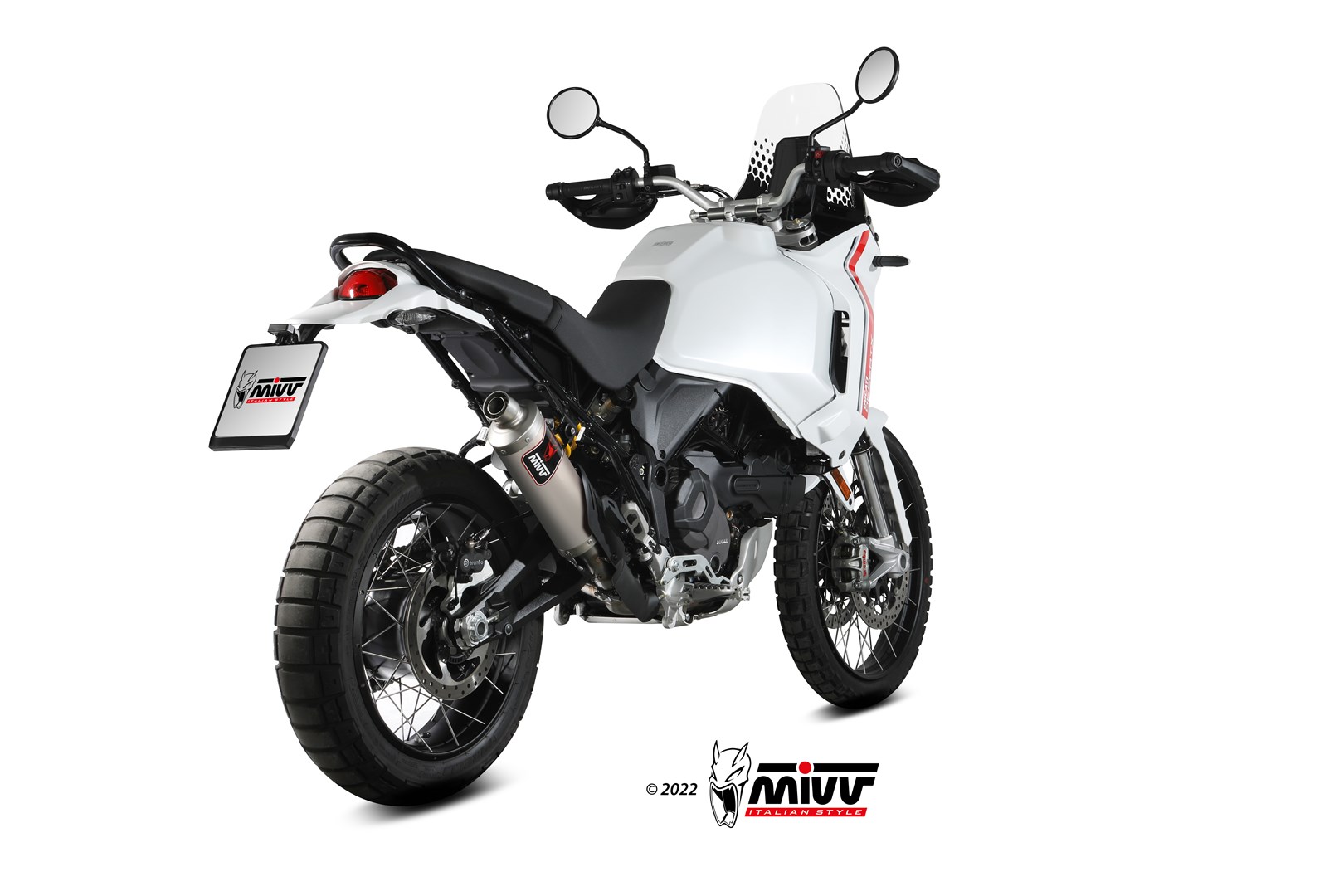 MIVV Dakar Slip On uitlaat Ducati Desert X (2022-2025) BI-1122083001 2