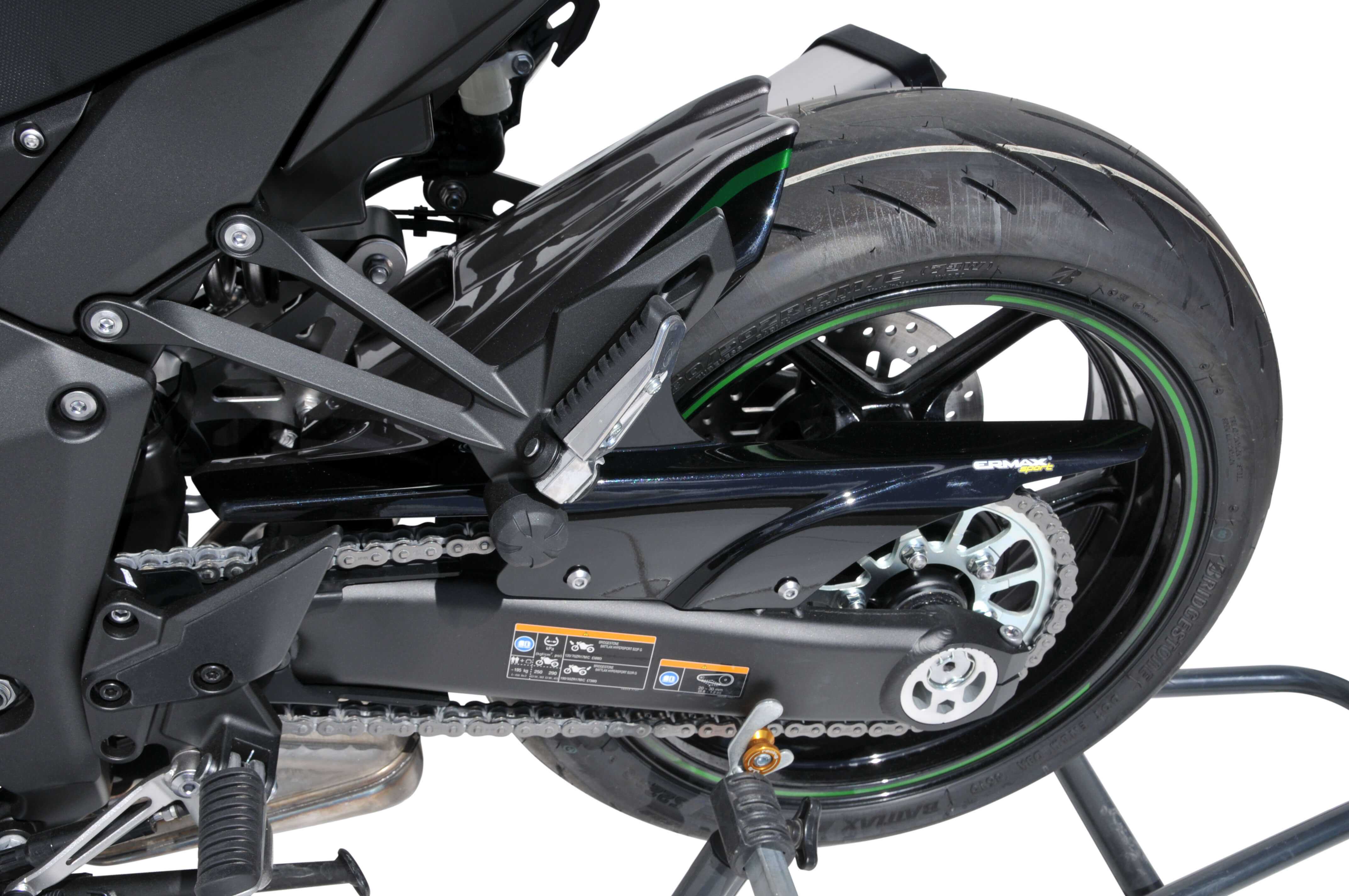 Ermax achterspatbord Kawasaki Ninja 1000 SX 2020-2024 Ongespoten E7303S80-00