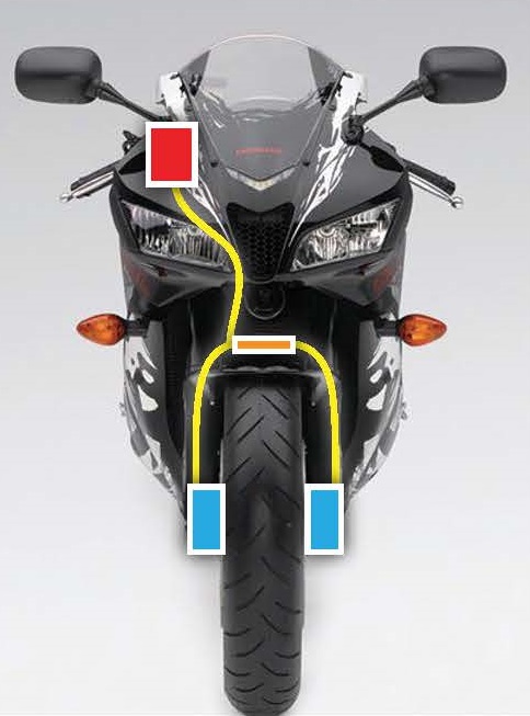 HEL remleidingen Suzuki GSX600 F 1998-2004 S voorzijde