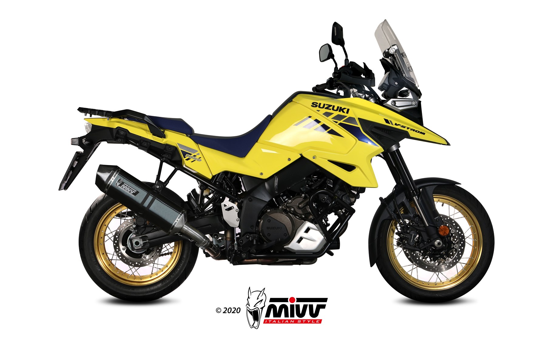 MIVV Speed Edge Slip On uitlaat Suzuki V-Strom 1000 / 1050 (2014-) BI-1088667001 1