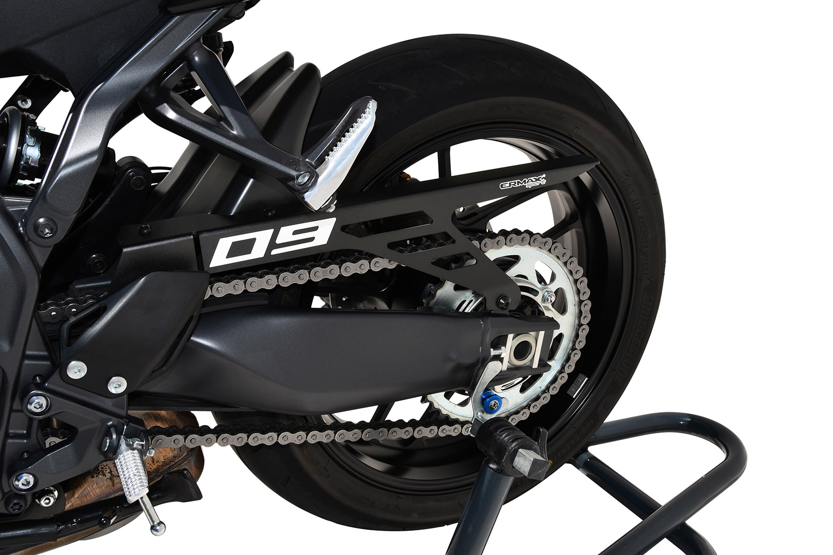 Ermax achterspatbord Yamaha MT09 2024-2026 ongespoten