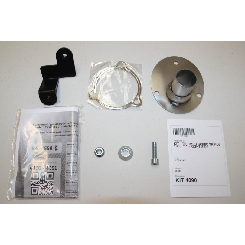 Ixil Hexoval Xtrem Evolution uitlaat Triumph Speed Triple 1050 (2011-2013) BI-1149307 1