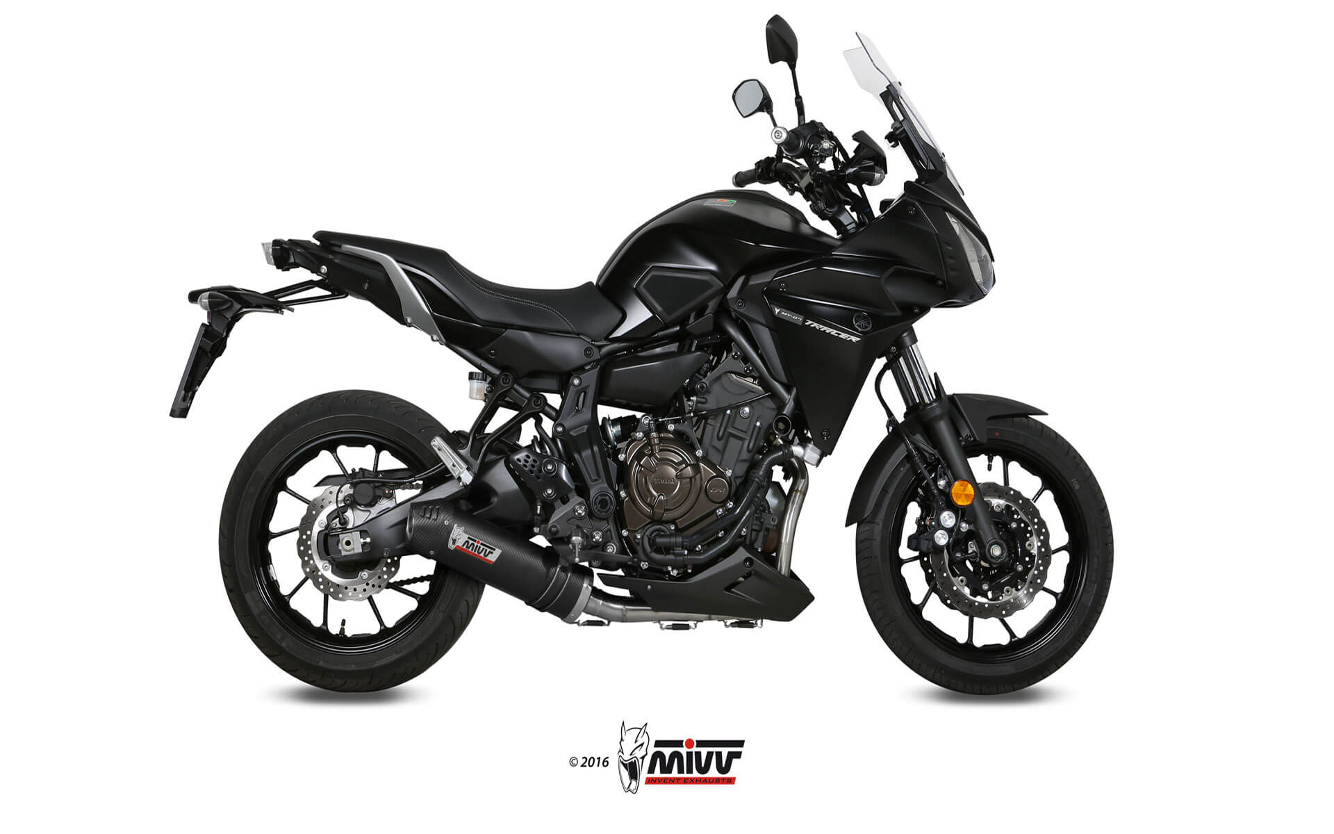 MIVV Oval compleet uitlaatsysteem Yamaha Tracer 7 / 700 (2016-2024) BI-1088444001 1