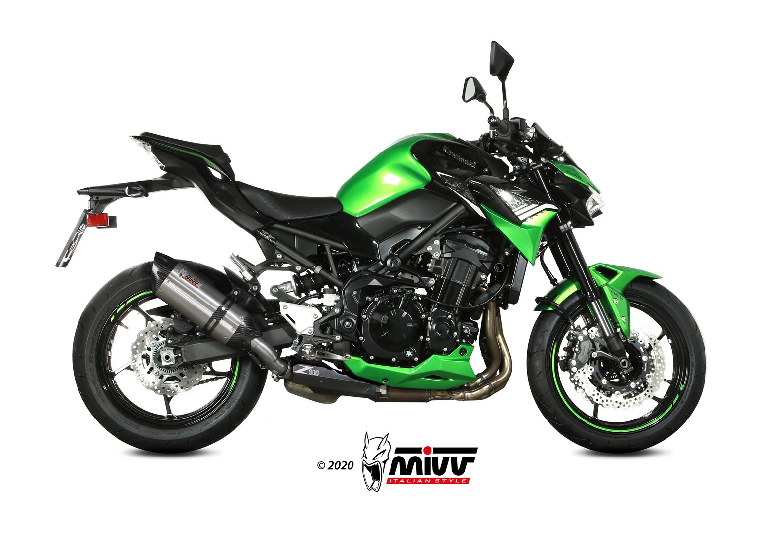 MIVV Suono Slip On uitlaat Kawasaki Z900 / SE (2020-2024) BI-1096361001 1