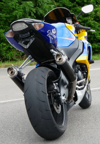 Bodis uitlaat Suzuki GSX-R1000 2007-2008 GP1 RVS zwart 4 in 2