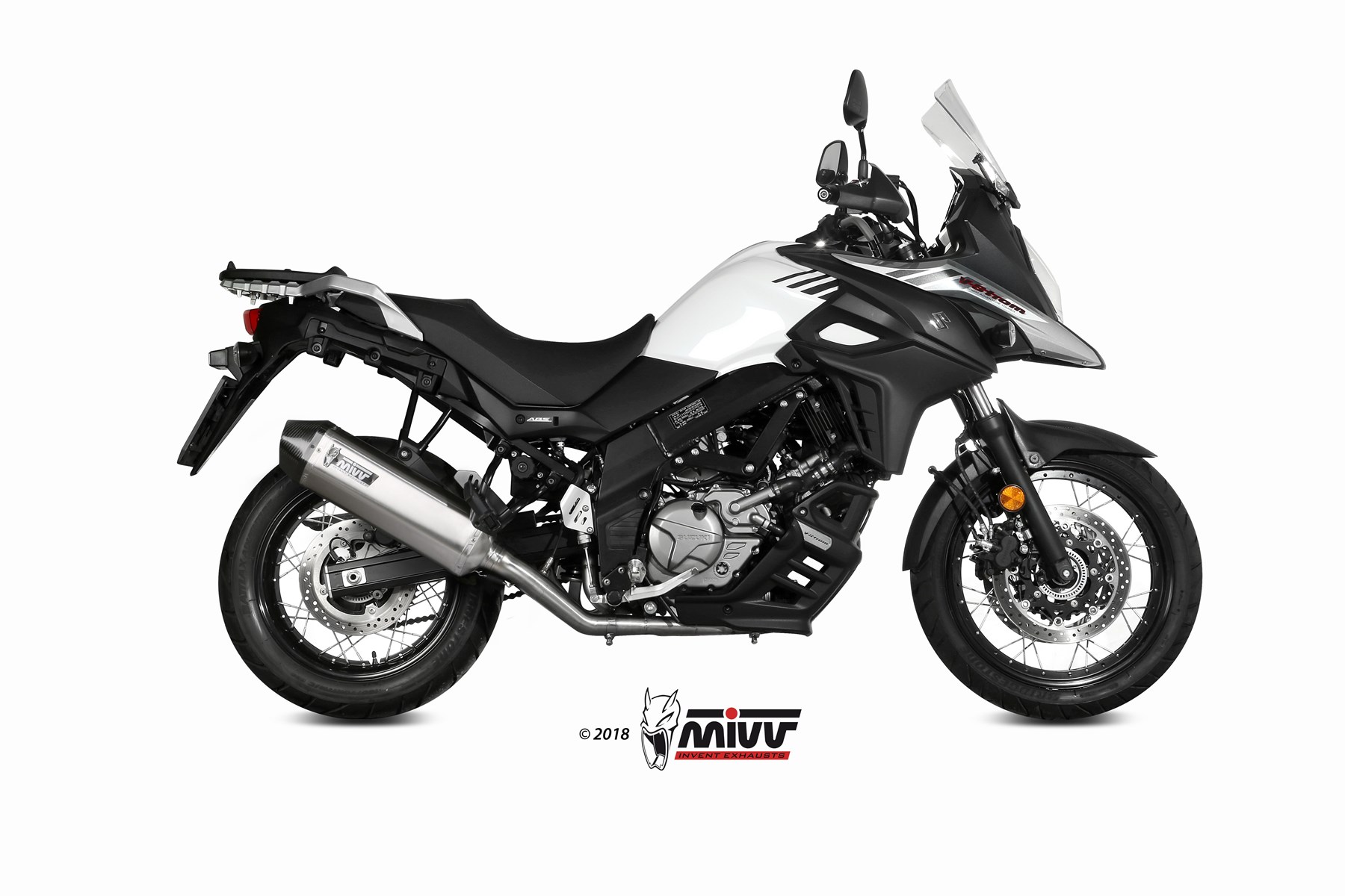 MIVV Speed Edge compleet uitlaatsysteem Suzuki V-Strom 650 / XT ABS (2017-2024) BI-1089680001 2