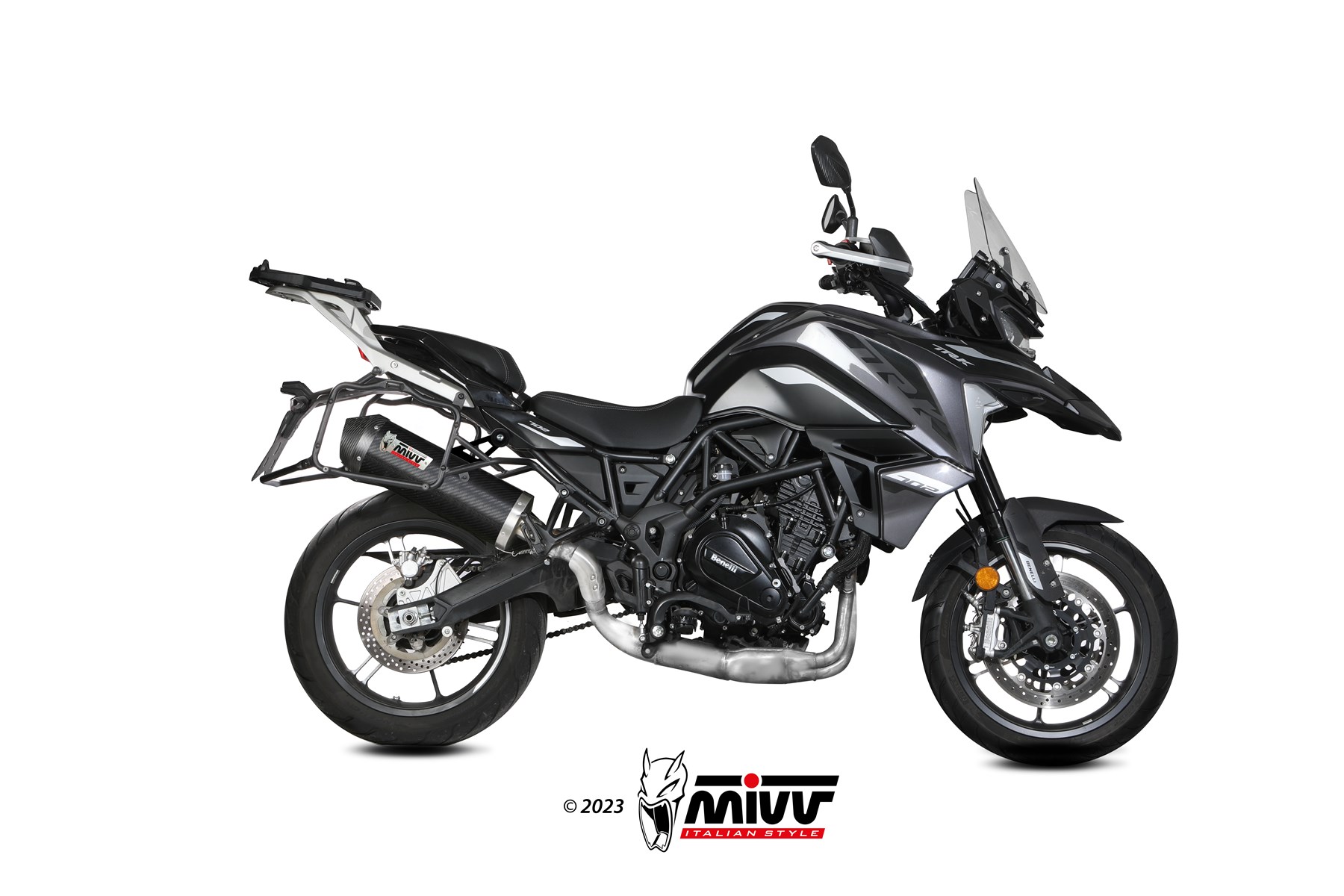 MIVV Oval Slip On uitlaat Bennelli TRK 702 / X (2023-) BI-1125258003 1