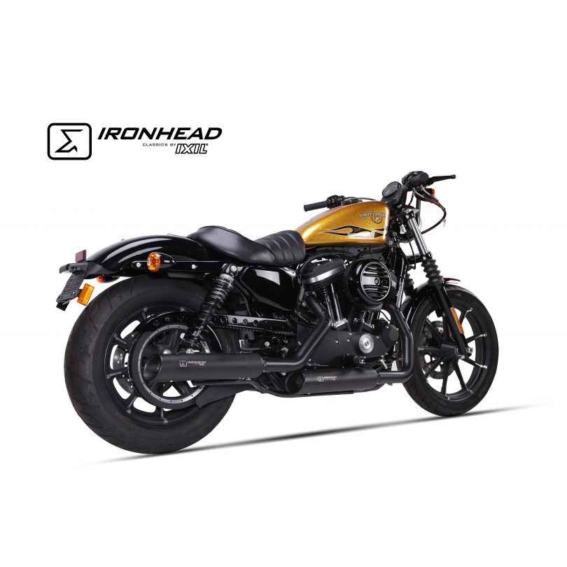 Ixil Ironhead Round Slip On uitlaat Harley Davidson XL883 / XL1200 (2014-2016) BI-3070766 2