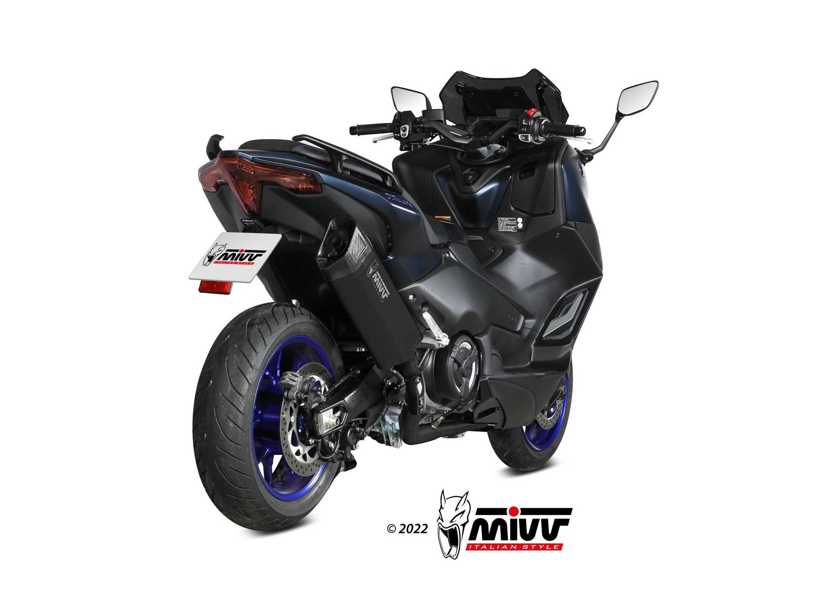 MIVV SR-1 compleet uitlaatsysteem Yamaha T-Max (2022-2024) BI-1125529001 2
