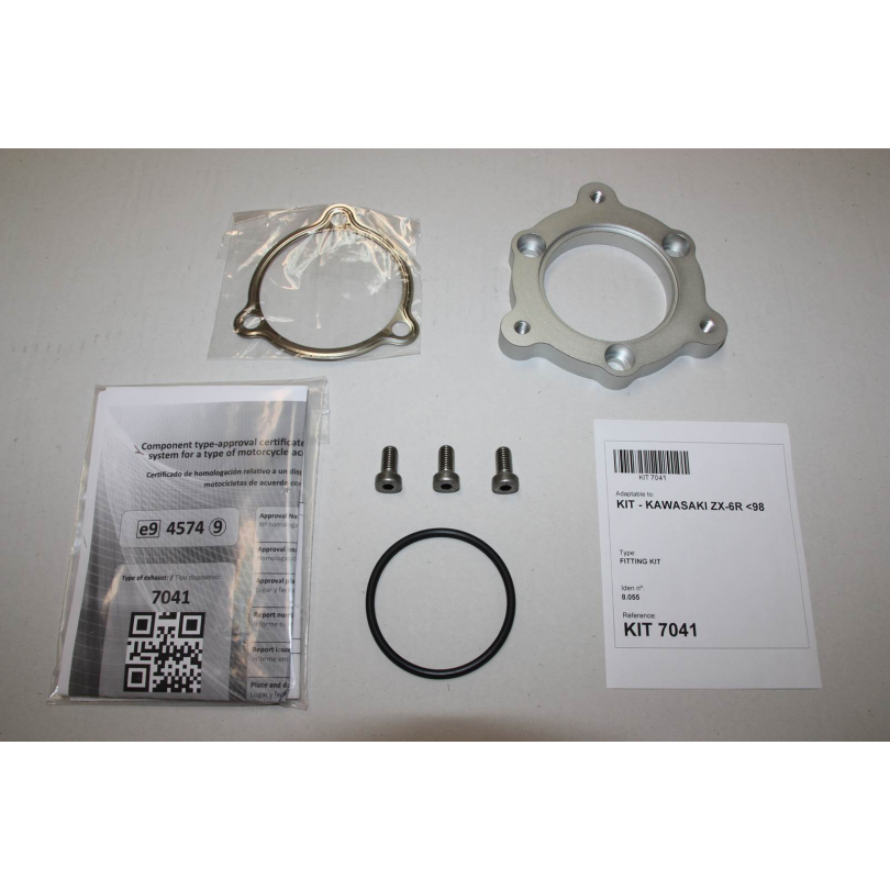 Ixil Hexoval Xtrem Evolution uitlaat Kawasaki ZX-6R (1995-1997) BI-1111294 1