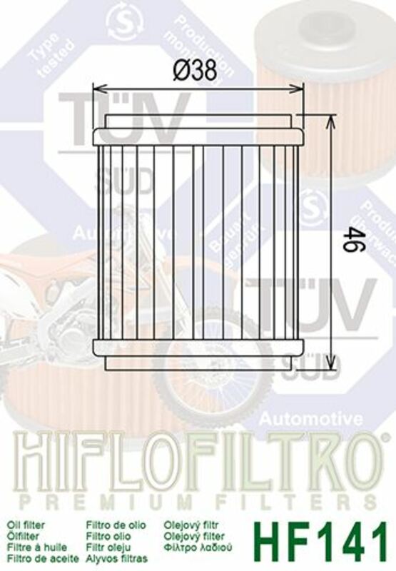 Hiflo HF141 oliefilter BI-1000472 1