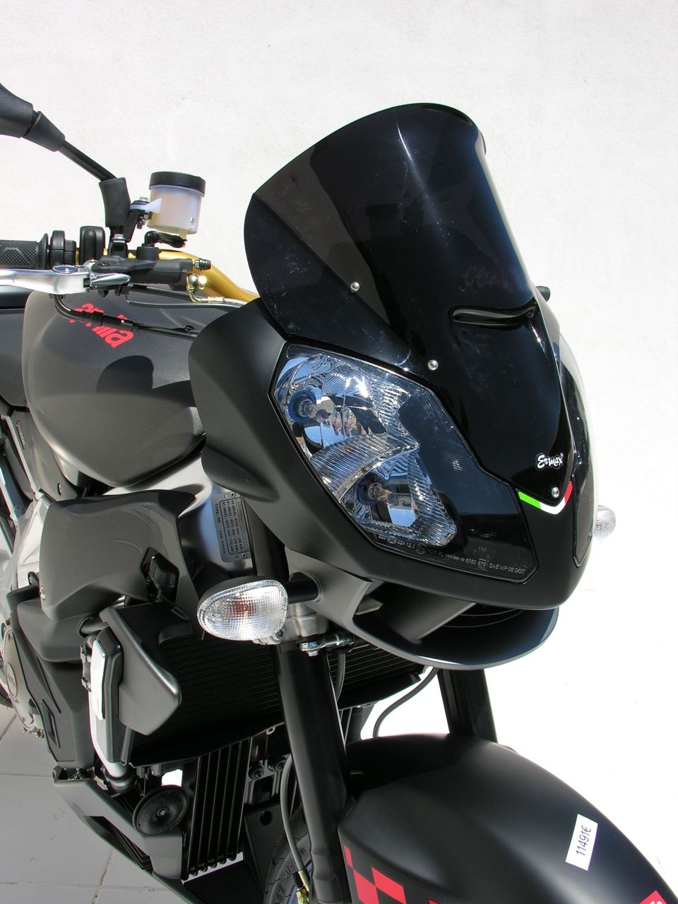 Ermax windscherm Aprilia Tuono 1000 R 2006-2011 verhoogd