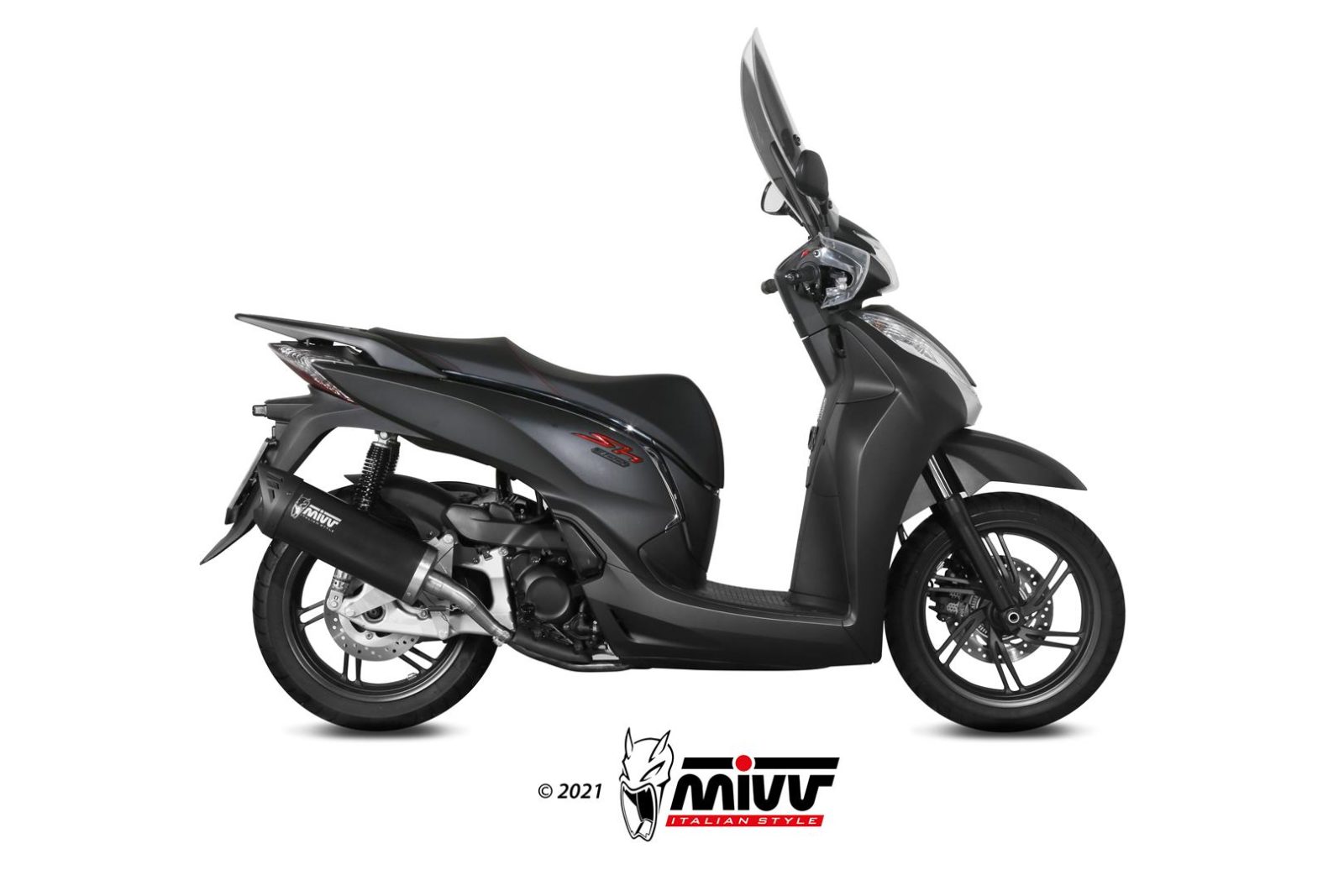 MIVV Mover Slip On uitlaat Honda SH300i ABS (2007-2020) BI-1096372001 1