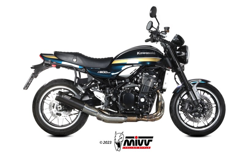 MIVV HR-1 Slip On uitlaat Kawasaki Z900 RS / Cafe / SE (2018-2024) BI-1125795002 1