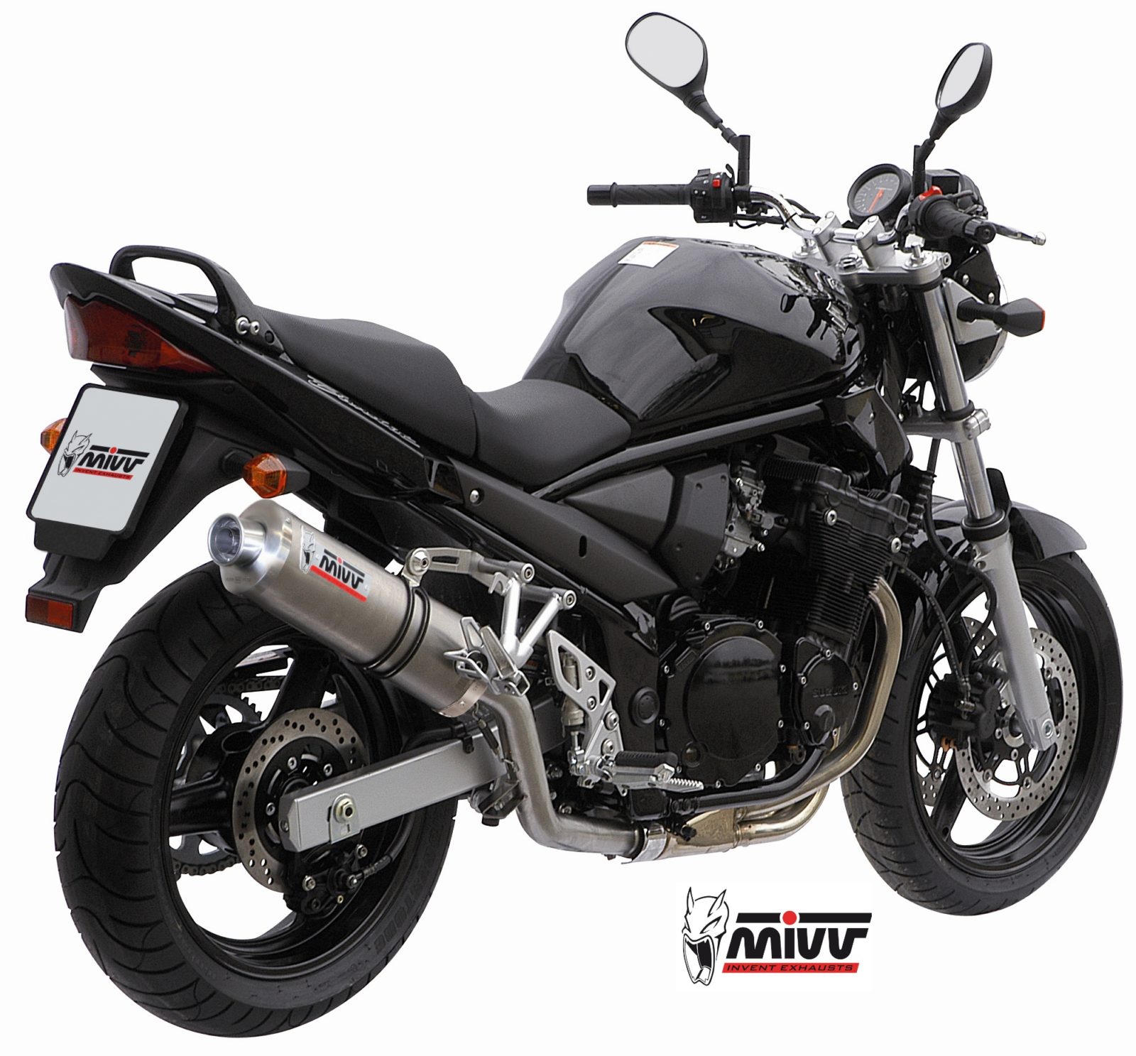 MIVV Oval Slip On uitlaat Suzuki Bandit 650N / S (2005-2006) BI-1089241001 1