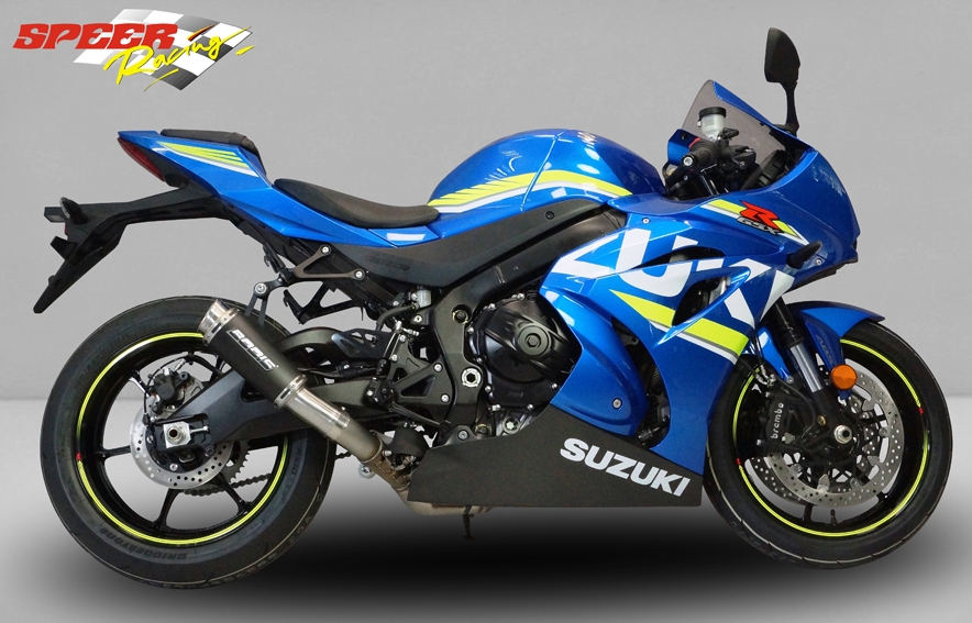 Bodis uitlaat Suzuki GSX-R1000 vanaf 2017 GPC-RS2 RVS zwart / titanium