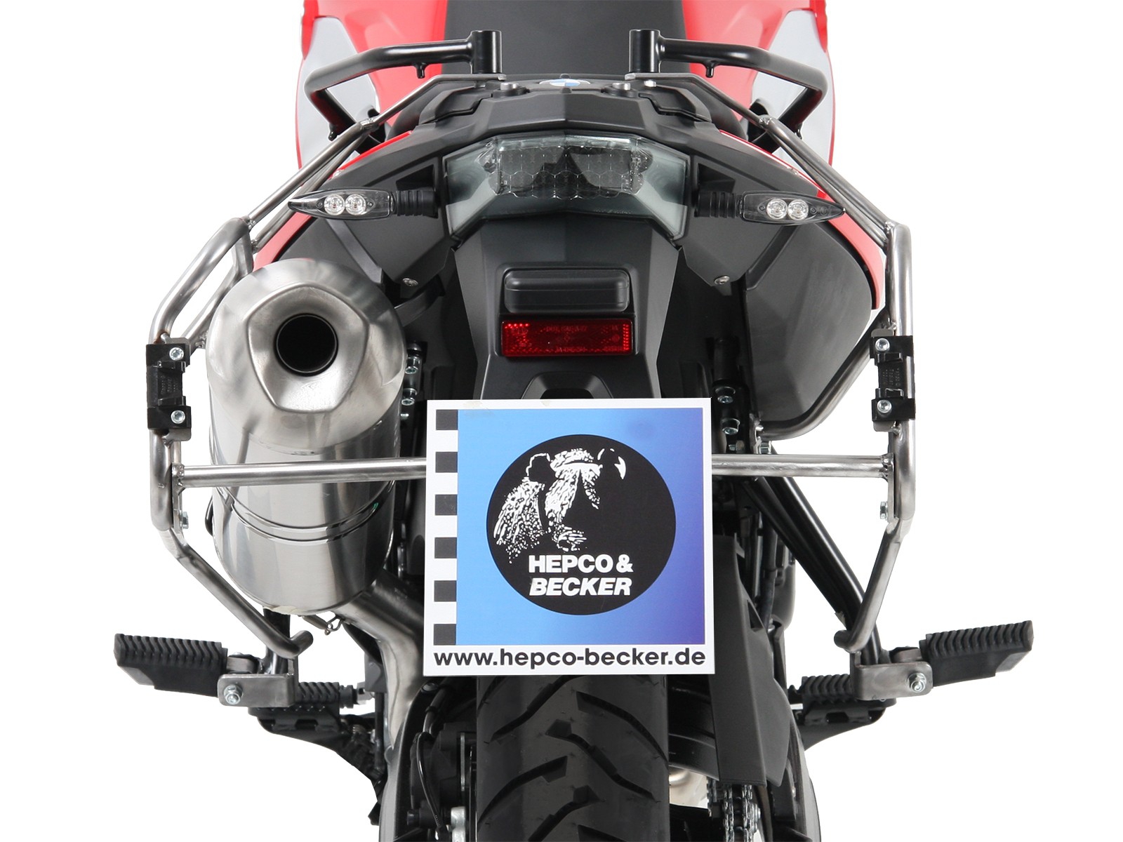 Hepco en Becker zijkoffers BMW F800GS vanaf 2008 cutout