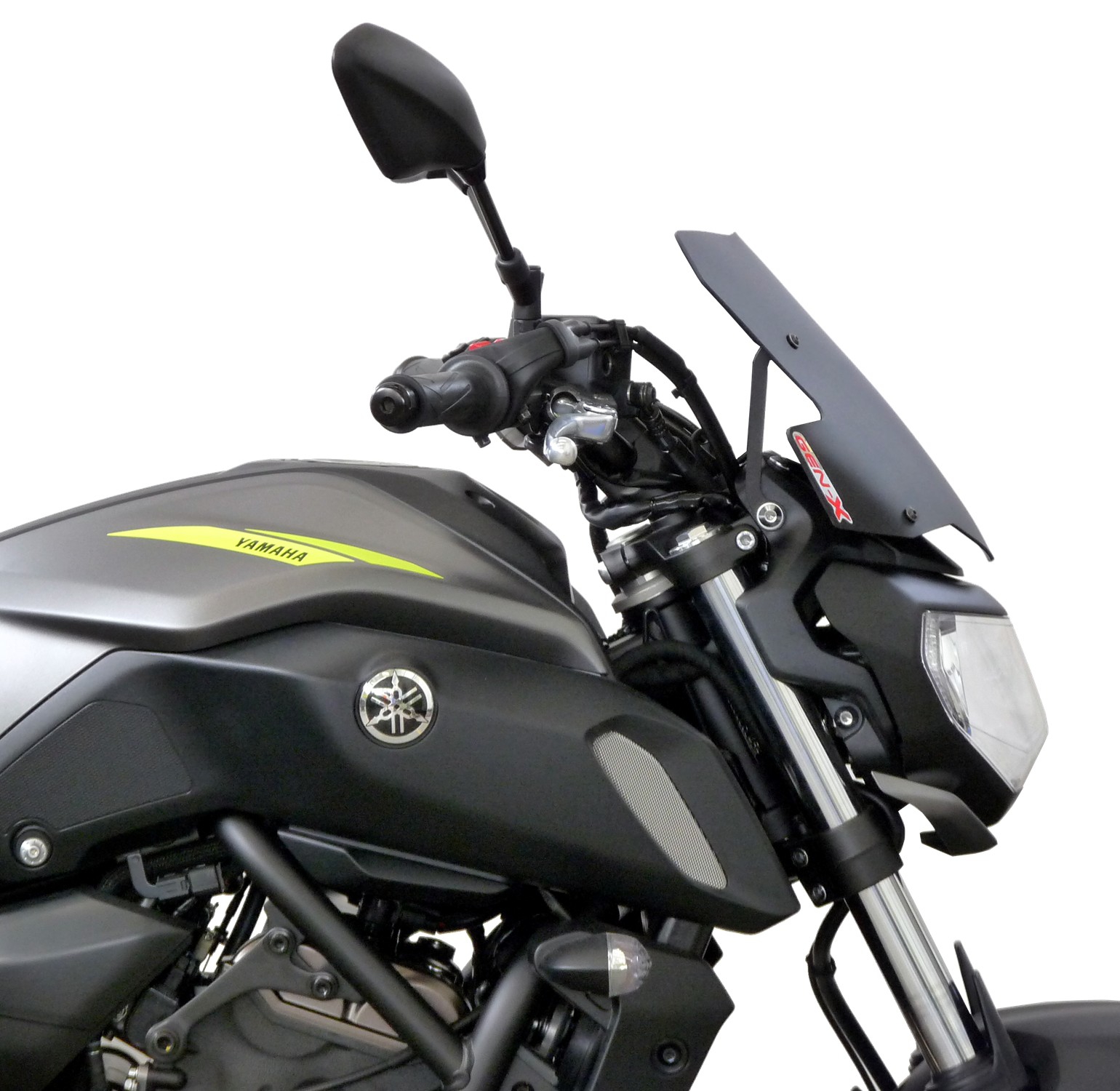 Fabbri windscherm Yamaha MT07 2018-2020 Touring satijn zwart FAYX198/XDX 2