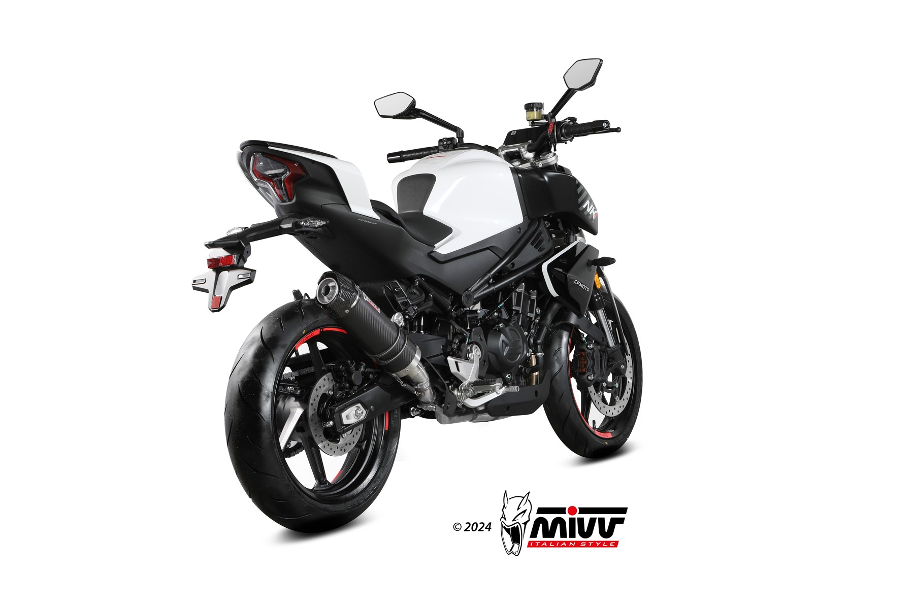 MIVV GP Slip On uitlaat CFmoto 450NK (2024-) BI-1129287001 2