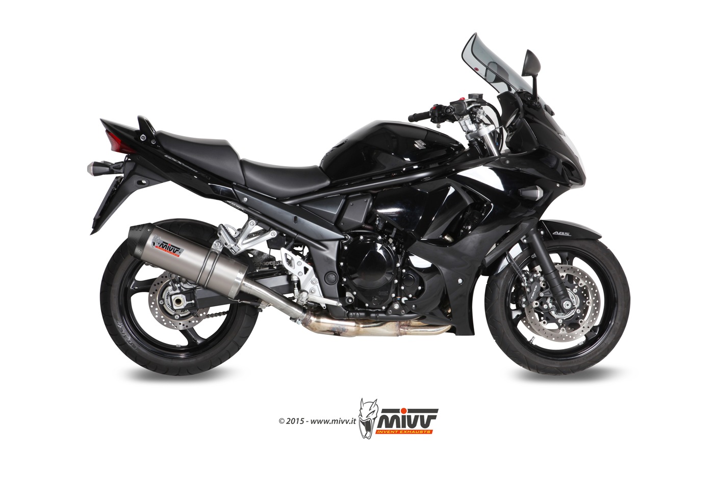 MIVV Oval Slip On uitlaat Suzuki Bandit 1250N / S / GSX1250F (2007-2015) BI-1089663001 1