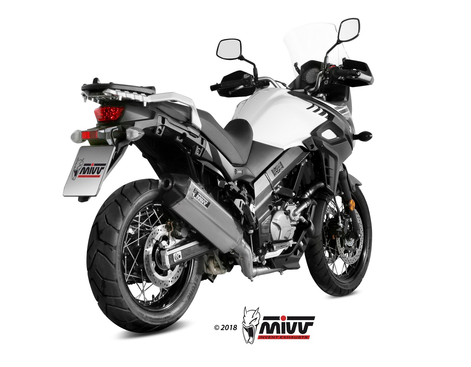 MIVV Speed Edge compleet uitlaatsysteem Suzuki V-Strom 650 / XT ABS (2017-2024) BI-1089680001 1