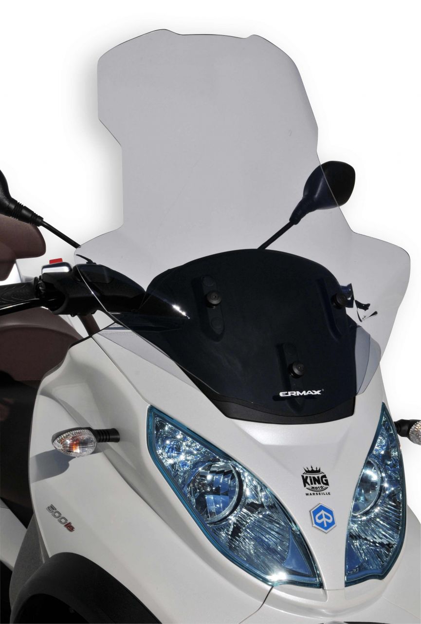 Ermax windscherm Piaggio MP3 125 / 300 / 500 2011-2018 verhoogd extra