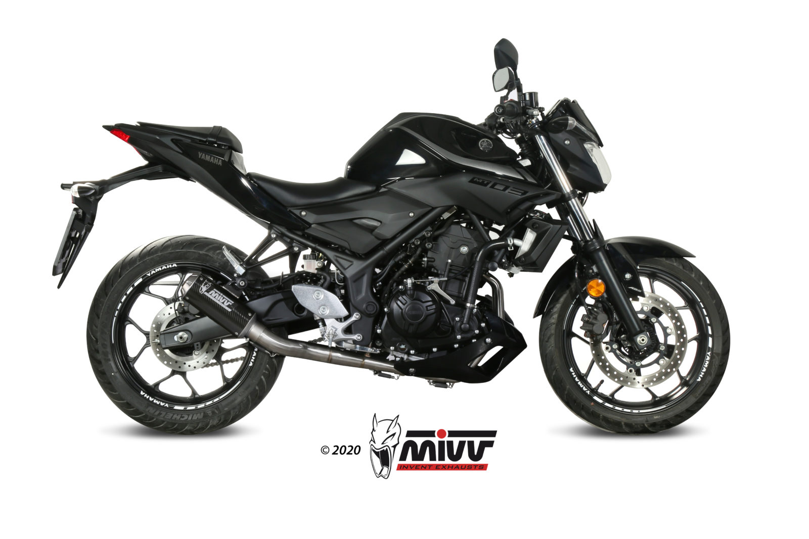 MIVV MK3 compleet uitlaatsysteem Yamaha MT03 / YZF-R3 (2015-2024) BI-1101611 1