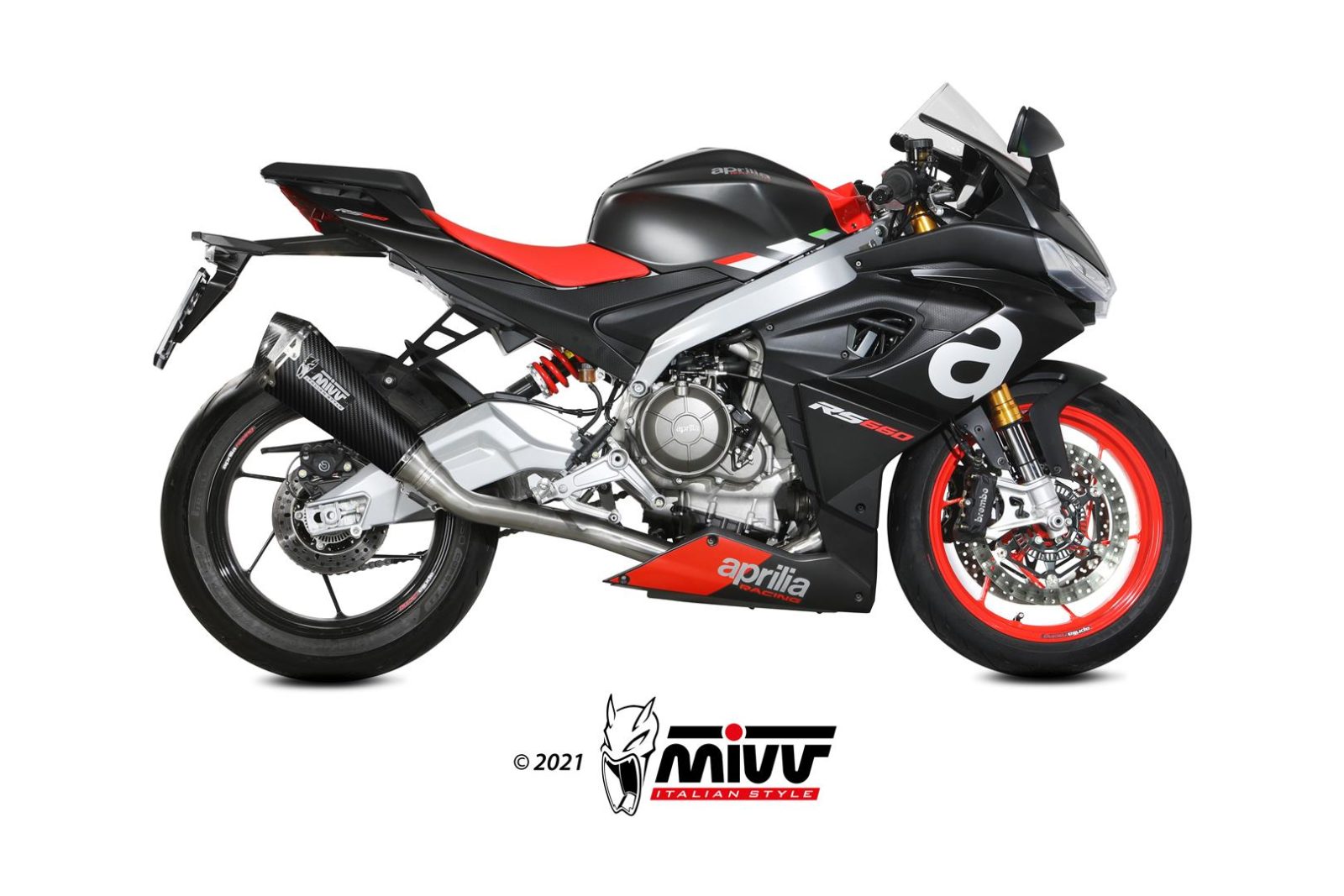 MIVV Delta Race compleet uitlaatsysteem Aprilia Tuono / RS 660 (2020-2024) BI-1152911 1