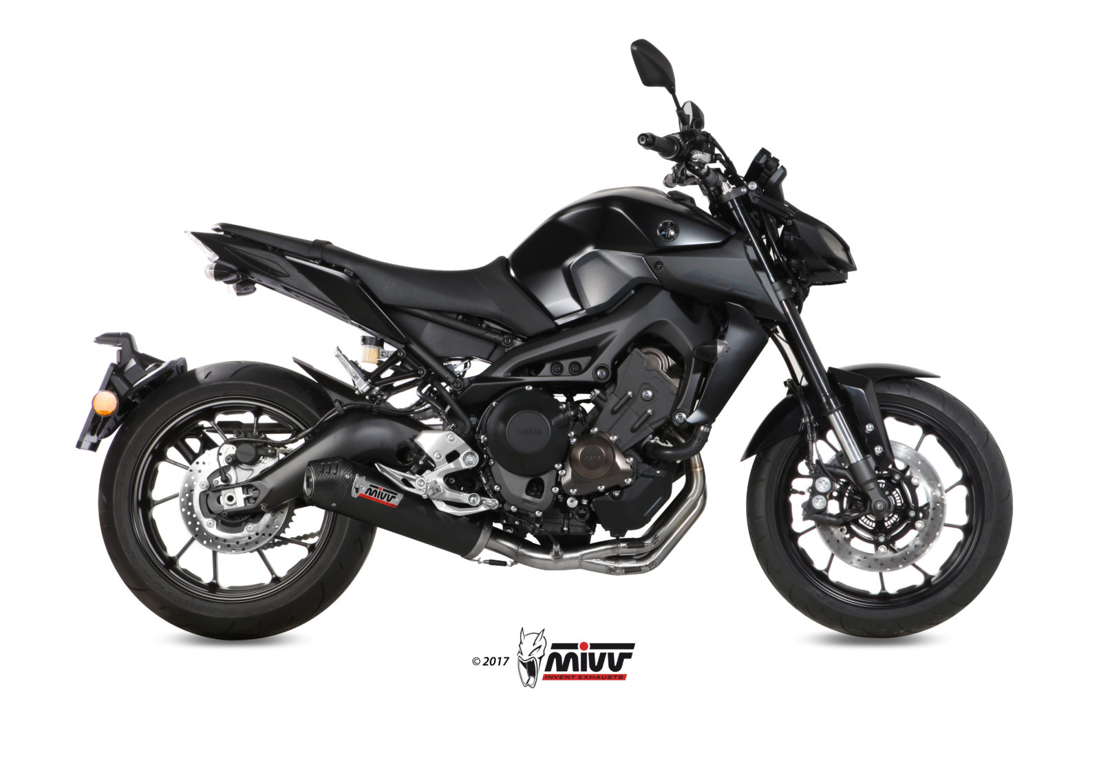 MIVV Oval compleet uitlaatsysteem Yamaha MT09 (2013-2020) BI-1088366001 1